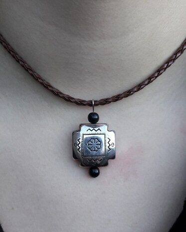 Bohemian style choker - Cross